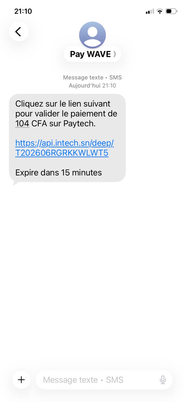 Paiement validé